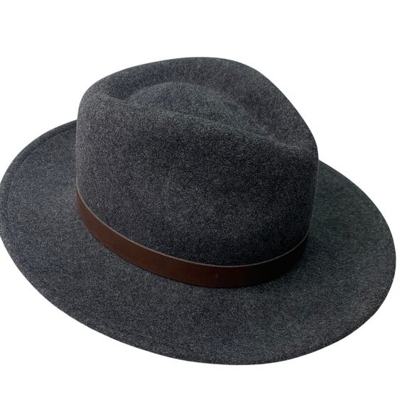 Pendleton 100% Pure Virgin Wool Mens Gray Brown Fedora Western Indiana Jones - Picture 7 of 10